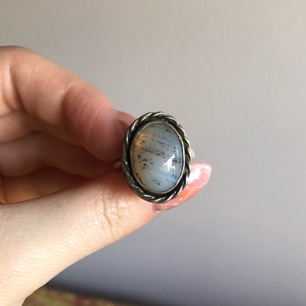 Dendritic Agate Ring